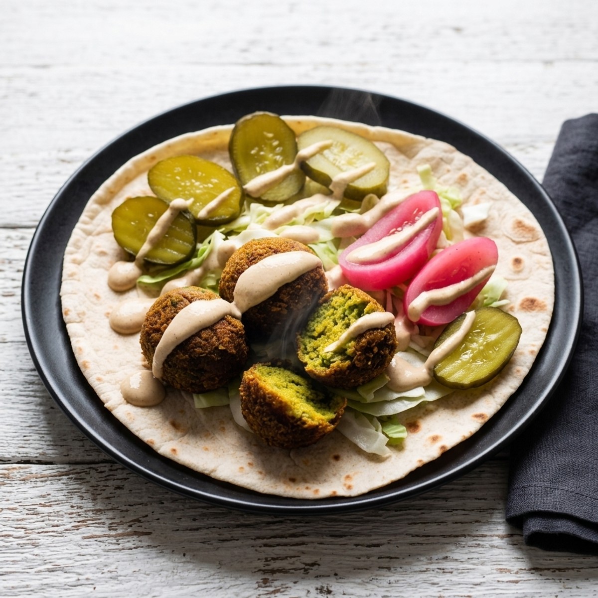 Fried Falafel Wrap