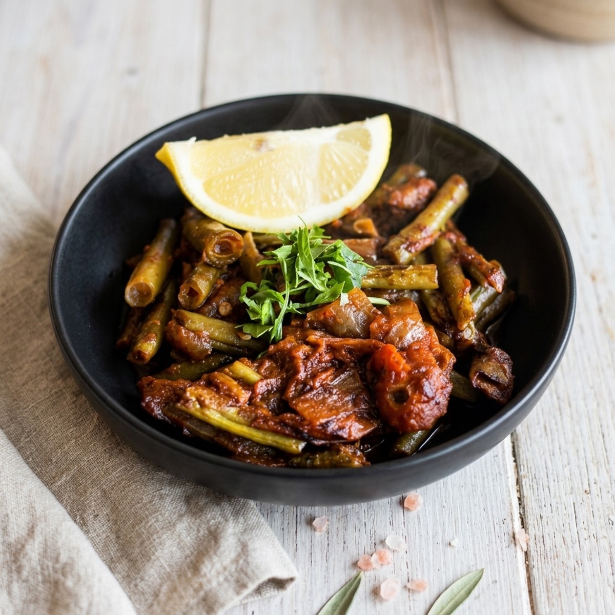 Lebanese Green Beans (Loubieh)