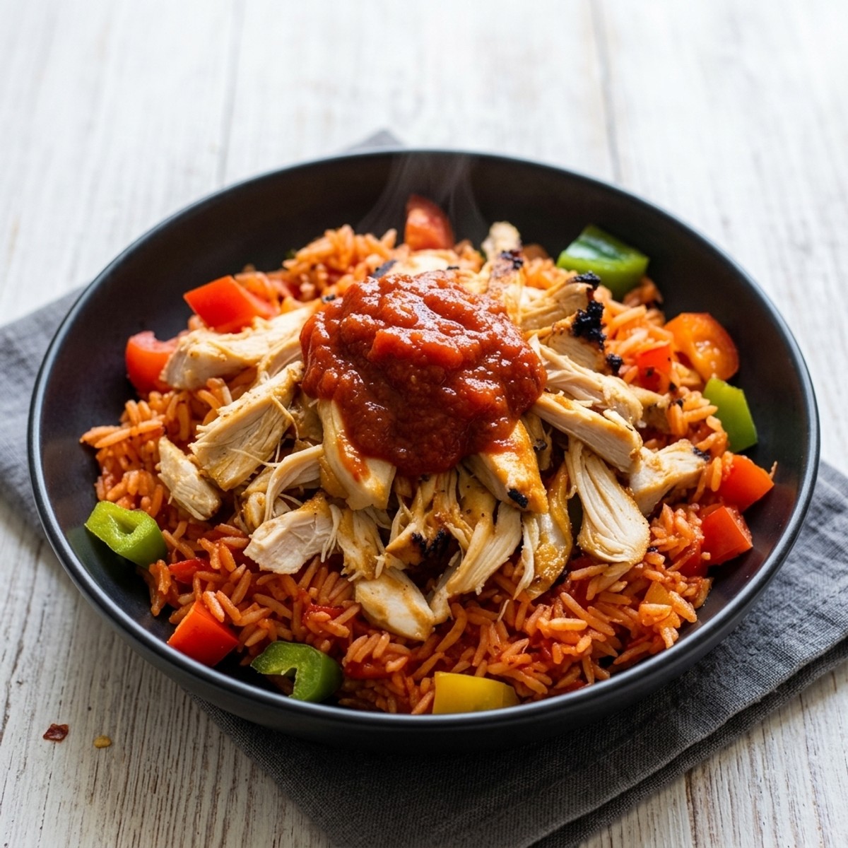 Peri Peri Chick'n & Spanish Rice