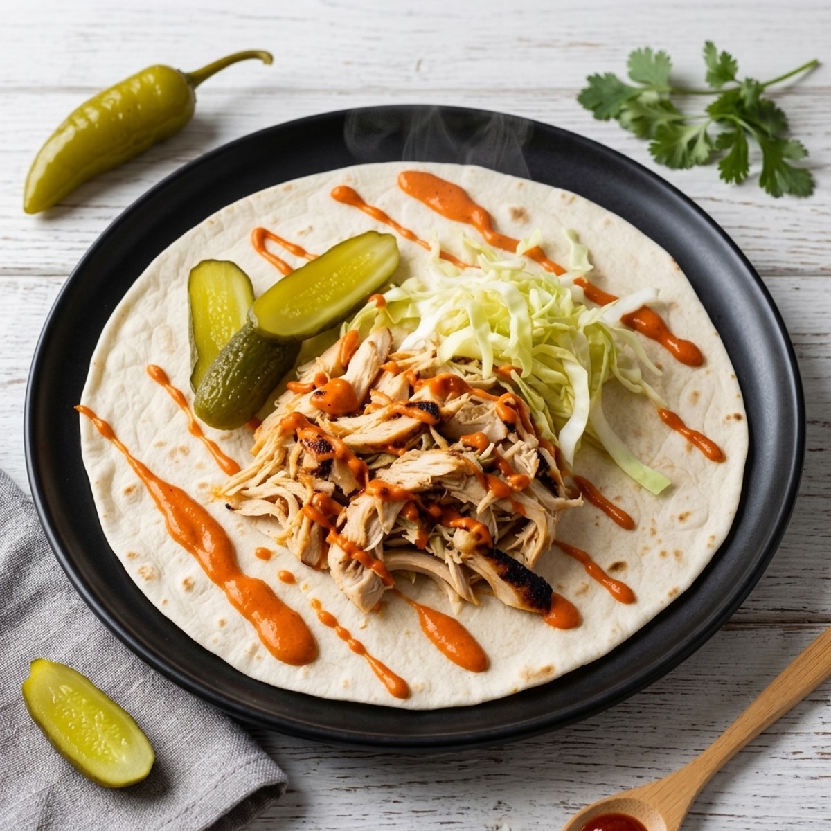 Peri Peri Chick'n Wrap