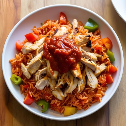 Peri Peri Chick'n & Spanish Rice