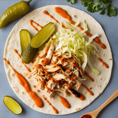Peri Peri Chick'n Wrap