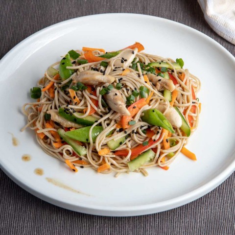 Sweet Soy Soba Noodle Bowl